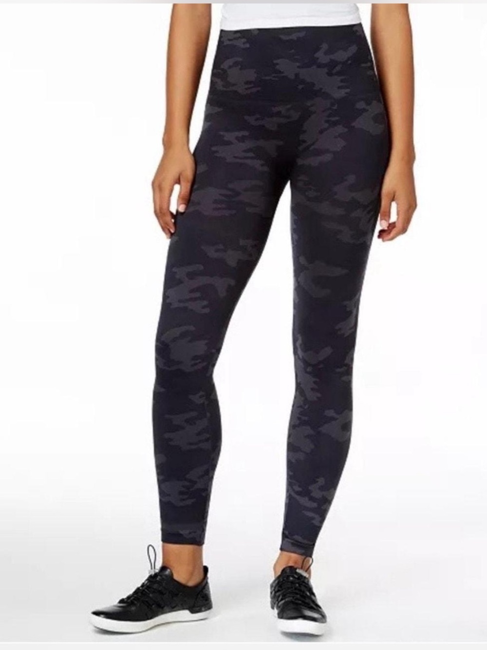 SPANX Black Charcoal Camo Booty Boost 7/8 Leggings xl
